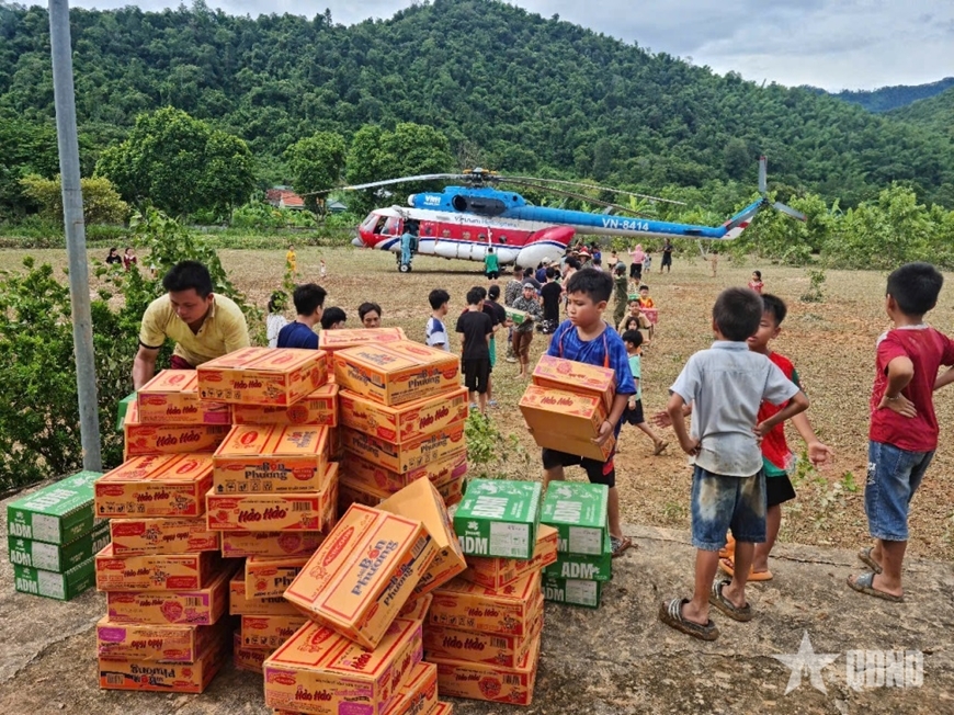 Additional helicopter sorties planned to transport relief supplies to flood victims